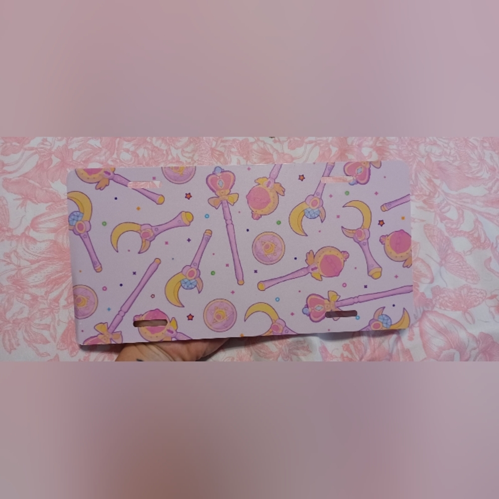 Sailor moon front license plate cover!